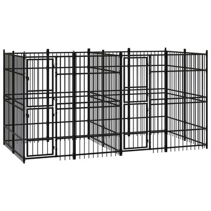 Outdoor Dog Kennel Steel 11.06 M²