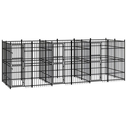 Outdoor Dog Kennel Steel 11.06 M²