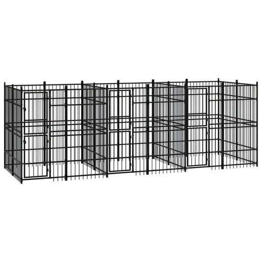 Outdoor Dog Kennel Steel 11.06 M²