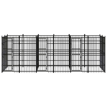 Outdoor Dog Kennel Steel 11.06 M²