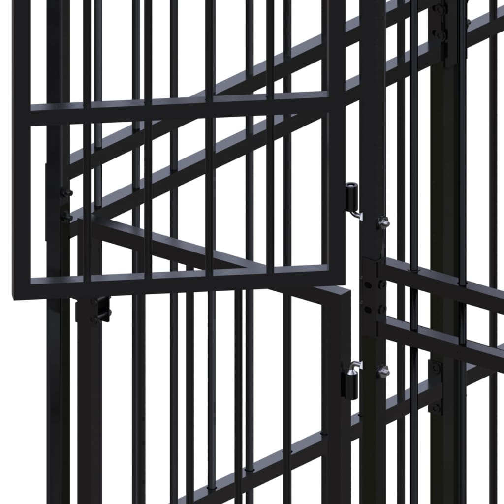 Outdoor Dog Kennel Steel 11.06 M²