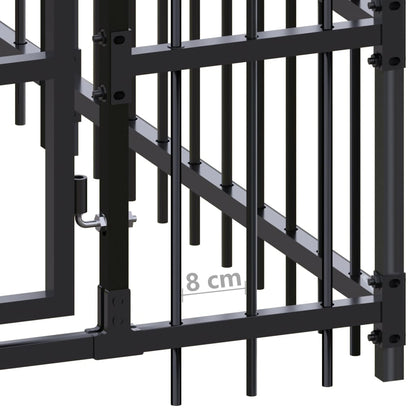 Outdoor Dog Kennel Steel 11.06 M²