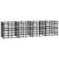 Outdoor Dog Kennel Steel 11.06 M²
