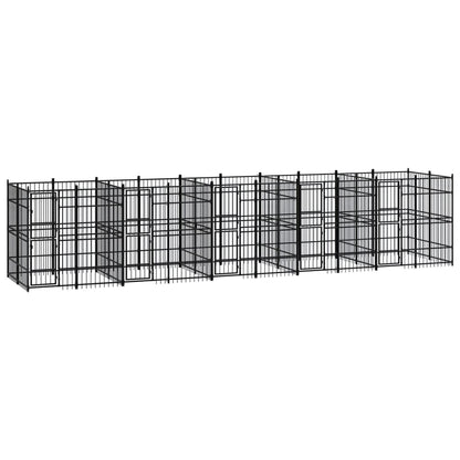 Outdoor Dog Kennel Steel 11.06 M²