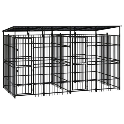 Outdoor Dog Kennel Steel 11.06 M²