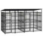 Outdoor Dog Kennel Steel 11.06 M²