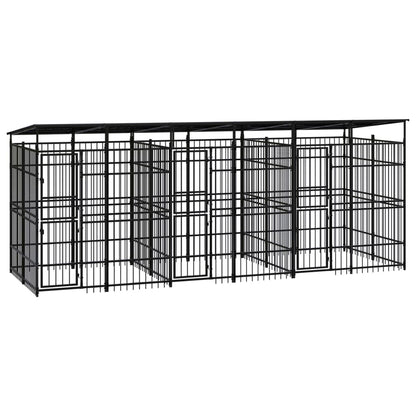 Outdoor Dog Kennel Steel 11.06 M²