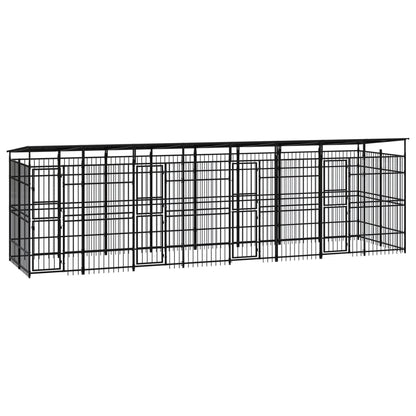 Outdoor Dog Kennel Steel 11.06 M²