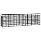 Outdoor Dog Kennel Steel 11.06 M²