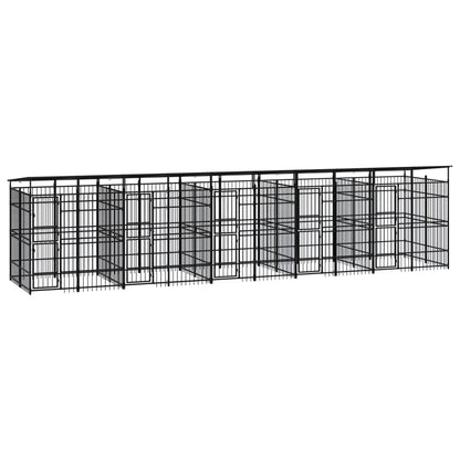 Outdoor Dog Kennel Steel 11.06 M²