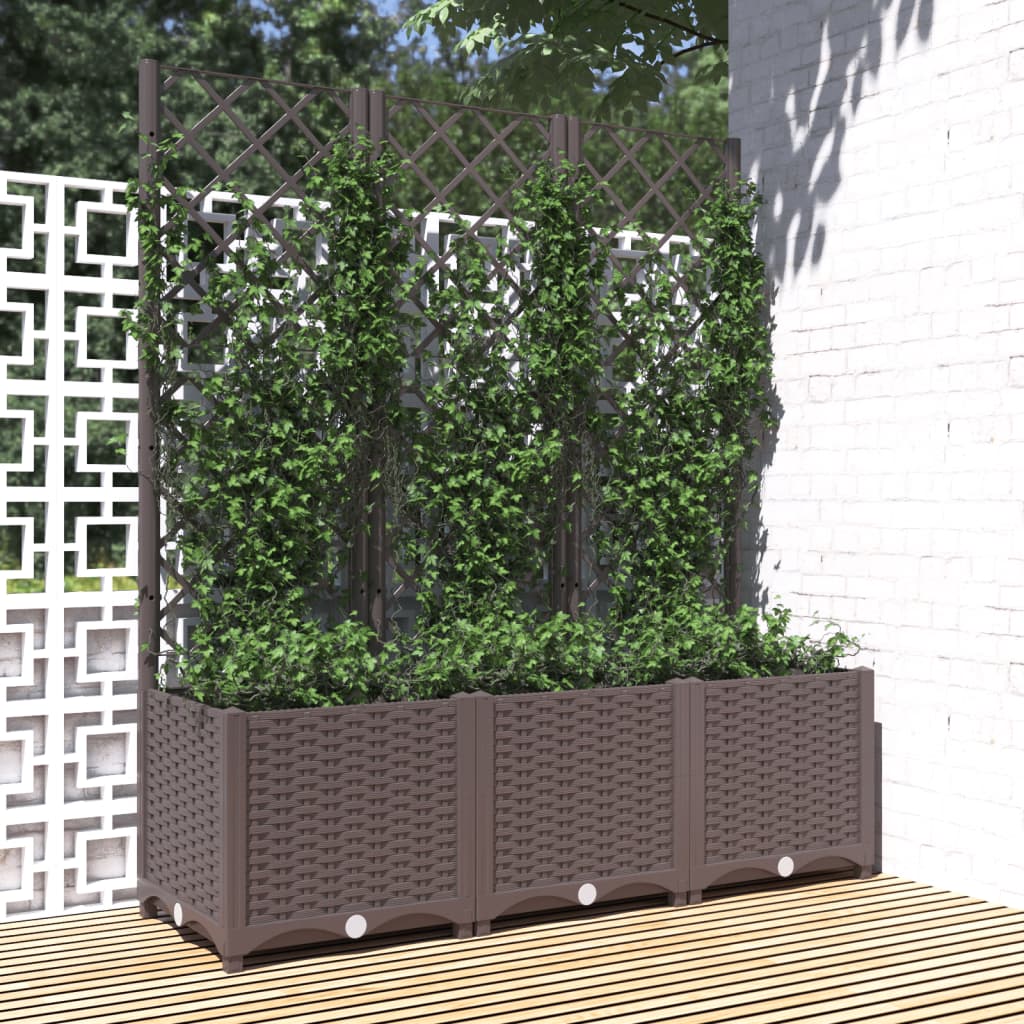 Garden Planter With Trellis Pp