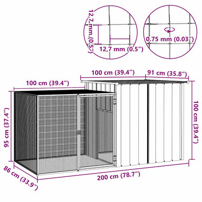Chicken Cage Galvanised Steel