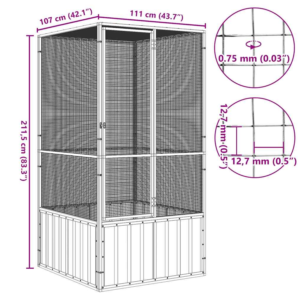 Bird Cage Galvanised Steel