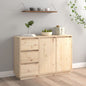 Sideboard 111X34X75 Cm Solid Wood Pine