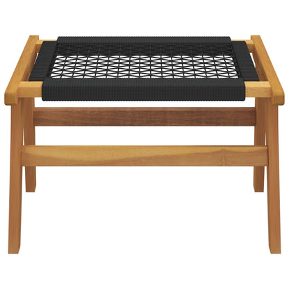 Garden Chair Solid Wood Teak And Polyester