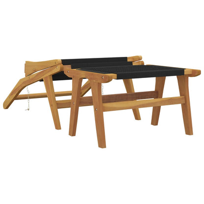 Garden Chair Solid Wood Teak And Polyester