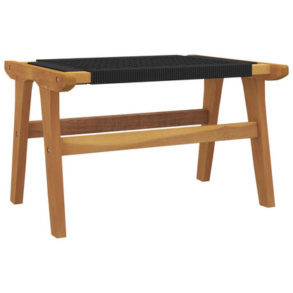 Garden Chair Solid Wood Teak And Polyester