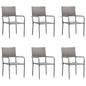 Garden Dining Chairs 2 Pcs Stackable Poly Rattan