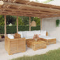 3 Piece Garden Lounge Set With Cushions Solid Wood Teak