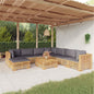 3 Piece Garden Lounge Set With Cushions Solid Wood Teak
