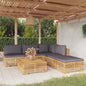 3 Piece Garden Lounge Set With Cushions Solid Wood Teak