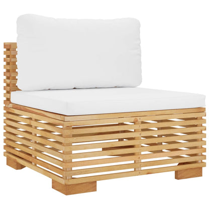 3 Piece Garden Lounge Set With Cushions Solid Wood Teak