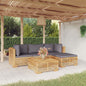 3 Piece Garden Lounge Set With Cushions Solid Wood Teak