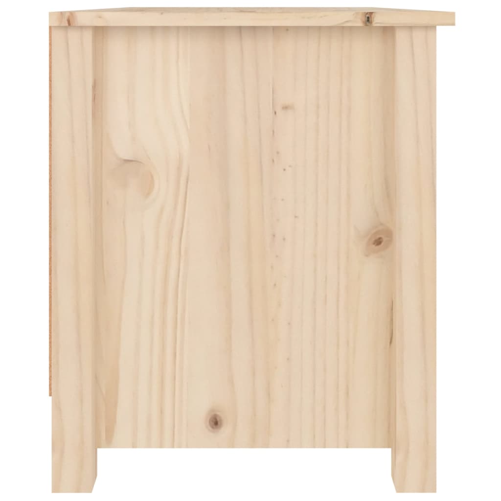 Shoe Cabinet 70X38X45.5 Cm Solid Wood Pine