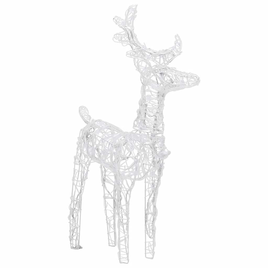 Christmas Reindeers 2 Pcs 80 Leds Acrylic