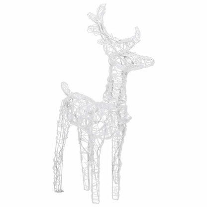 Christmas Reindeers 2 Pcs 80 Leds Acrylic