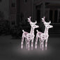 Christmas Reindeers 2 Pcs 80 Leds Acrylic