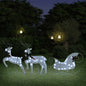 Reindeer & Sleigh Christmas Decoration 60 Leds Outdoor
