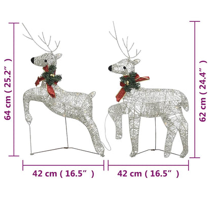 Christmas Reindeers 2 Pcs 40 Leds