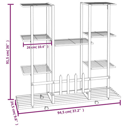 Flower Stand S 94.5X24.5X91.5 Cm Iron