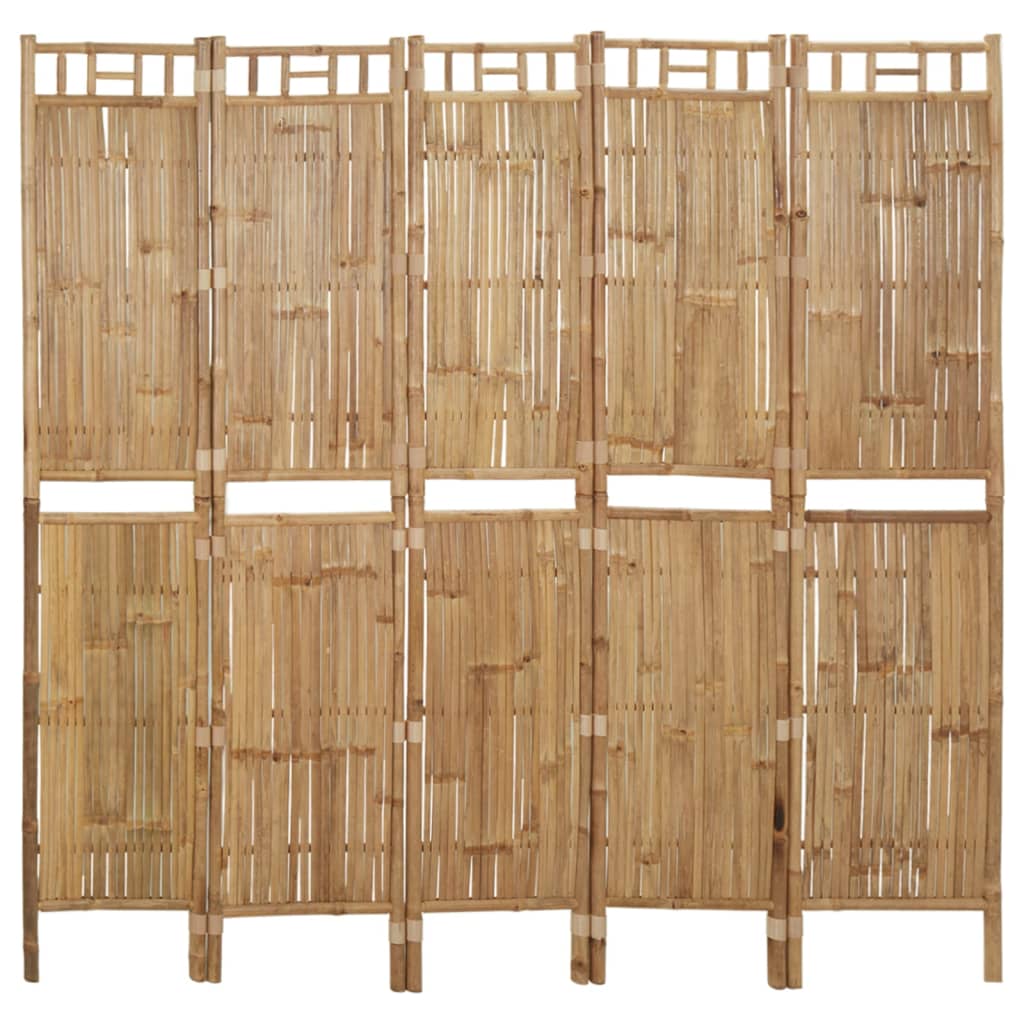3-Panel Room Divider Bamboo