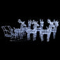 Reindeers & Sleigh Christmas Decoration 160 Leds 130 Cm Acrylic