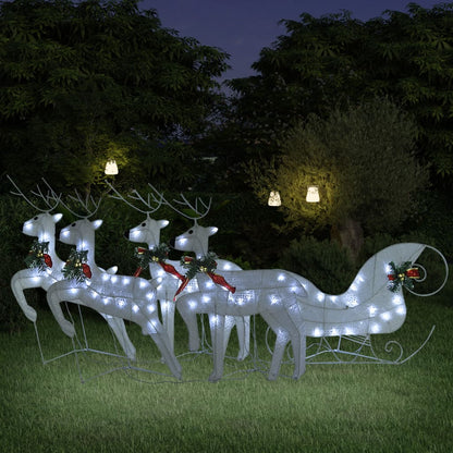 Reindeer & Sleigh Christmas Decoration 60 Leds Outdoor
