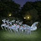Reindeer & Sleigh Christmas Decoration 60 Leds Outdoor