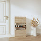 Wooden Shoe Cabinet With 5 Compartments