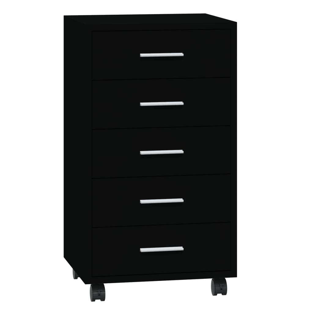 Drawer Cabinet With Castors Engineered Wood