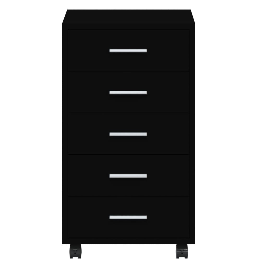 Drawer Cabinet With Castors Engineered Wood
