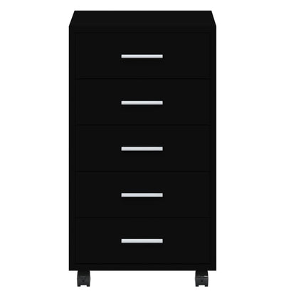 Drawer Cabinet With Castors Engineered Wood