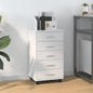 Drawer Cabinet With Castors Engineered Wood