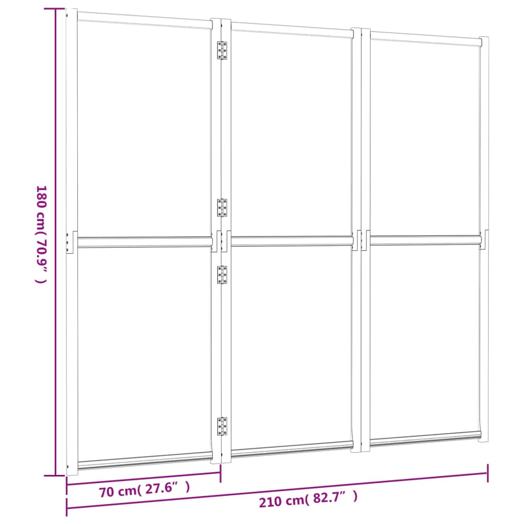 3-Panel Room Divider