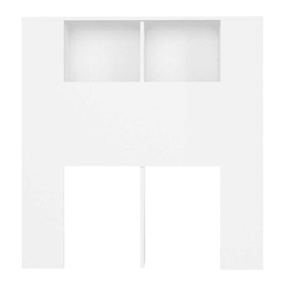Headboard Cabinet White 100X18.5X102.5 Cm