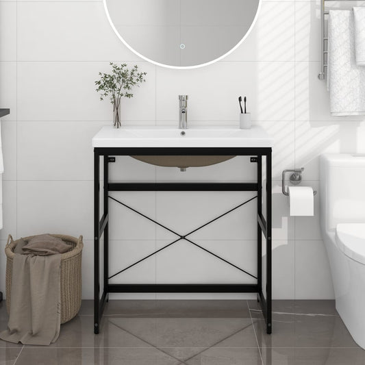 Bathroom Washbasin Frame With Built-In Basin Iron