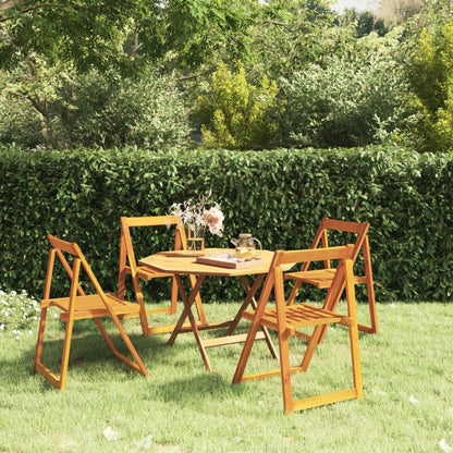 Folding Garden Chairs 6 Pcs Solid Wood Acacia