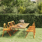Folding Garden Chairs 6 Pcs Solid Wood Acacia