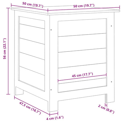 Outdoor Cushion Box Solid Wood Fir