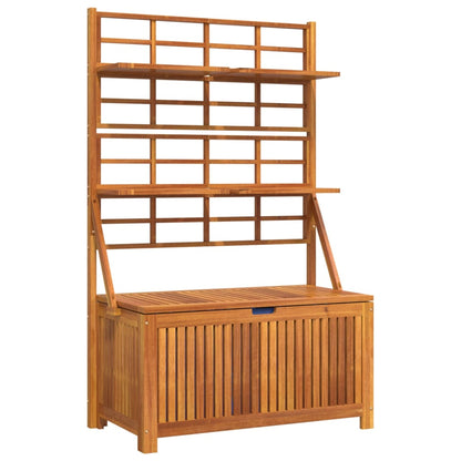Storage Box With Trellis 99X50X160 Cm Solid Wood Acacia
